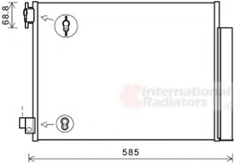 VAN WEZEL 15005011 Конденсатор, кондиционер для RENAULT LUTECIA IV (Рено Лутэcиа иv) VAN WEZEL 15005011 Конденсатор, кондиционер для RENAULT LUTECIA IV (Рено Лутэcиа иv)