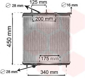 VAN WEZEL 40002298 Радиатор, охлаждение двигателя для PEUGEOT 207 (Пежо 207) VAN WEZEL 40002298 Радиатор, охлаждение двигателя для PEUGEOT 207 (Пежо 207)