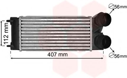 VAN WEZEL 40004334 Интеркулер 