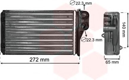 VAN WEZEL 40006292 Теплообменник, отопление салона для PEUGEOT 207 (Пежо 207) VAN WEZEL 40006292 Теплообменник, отопление салона для PEUGEOT 207 (Пежо 207)