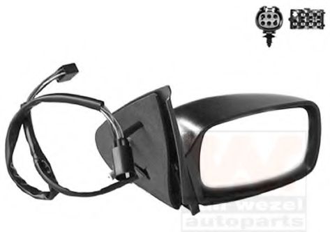 VAN WEZEL 1830808 Наружное зеркало для MAZDA 121 III (Мазда 121 3) VAN WEZEL 1830808 Наружное зеркало для MAZDA 121 III (Мазда 121 3)