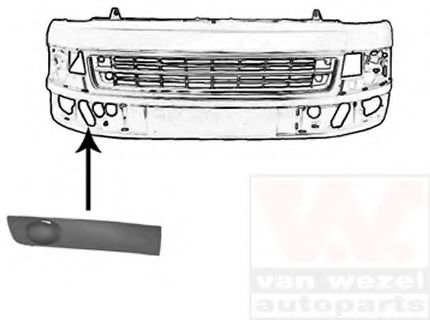 VAN WEZEL 5790592 Решетка вентилятора, буфер для VOLKSWAGEN T5 (Фольксваген Т5) VAN WEZEL 5790592 Решетка вентилятора, буфер для VOLKSWAGEN T5 (Фольксваген Т5)