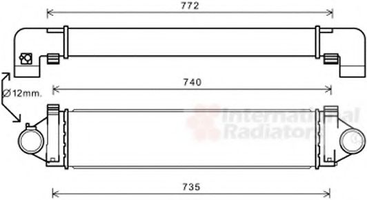 VAN WEZEL 02004218 Интеркулер 