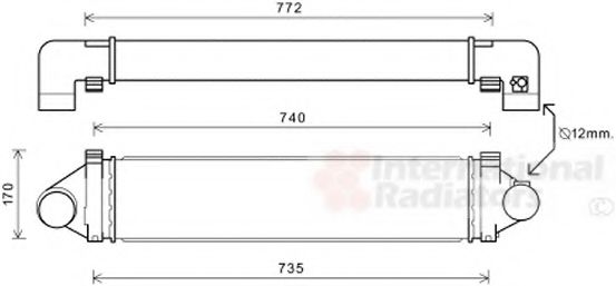 VAN WEZEL 02004219 Интеркулер 