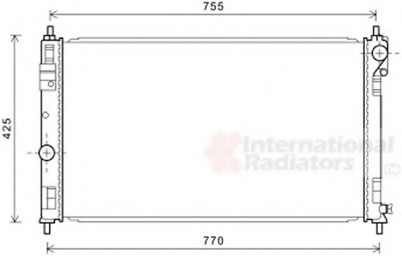 VAN WEZEL 07002121 Радиатор, охлаждение двигателя 