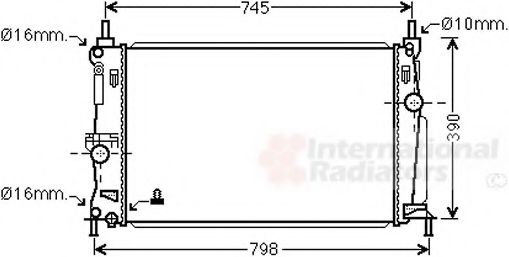VAN WEZEL 27002254 Радиатор, охлаждение двигателя 