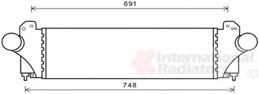 VAN WEZEL 28004129 Интеркулер 