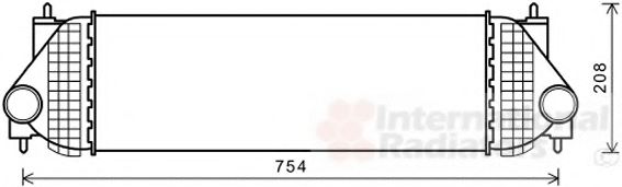 VAN WEZEL 52004134 Интеркулер 