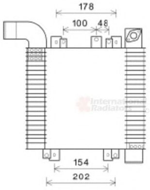 VAN WEZEL 82004359 Интеркулер 