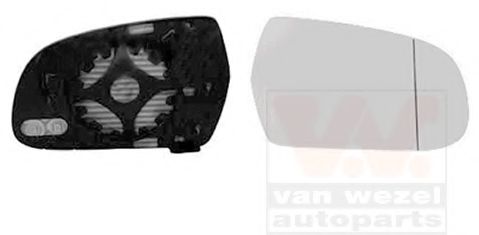 VAN WEZEL 0338838 Зеркальное стекло, наружное зеркало для AUDI A5 (Ауди А5) VAN WEZEL 0338838 Зеркальное стекло, наружное зеркало для AUDI A5 (Ауди А5)