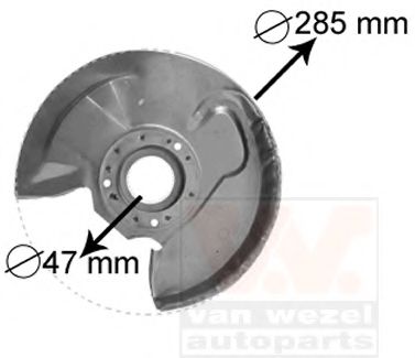 VAN WEZEL 3758371 Отражатель, диск тормозного механизма для OPEL MANTA B CC (Опель Манта б cc) VAN WEZEL 3758371 Отражатель, диск тормозного механизма для OPEL MANTA B CC (Опель Манта б cc)