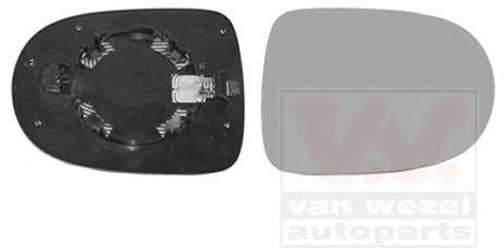 VAN WEZEL 4372832 Зеркальное стекло, наружное зеркало для RENAULT TWINGO II (Рено Твинго 2) VAN WEZEL 4372832 Зеркальное стекло, наружное зеркало для RENAULT TWINGO II (Рено Твинго 2)