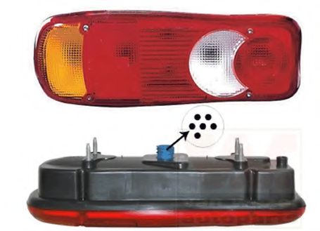 VAN WEZEL 1651935 Задний фонарь для FIAT (Фиат) VAN WEZEL 1651935 Задний фонарь для FIAT (Фиат)