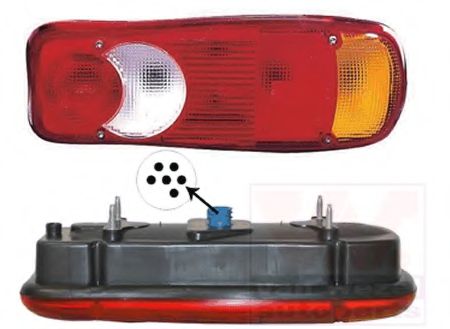 VAN WEZEL 1651936 Задний фонарь для FIAT (Фиат) VAN WEZEL 1651936 Задний фонарь для FIAT (Фиат)