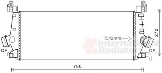 VAN WEZEL 37004647 Интеркулер 