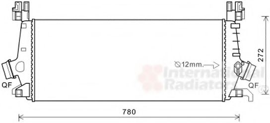 VAN WEZEL 37004648 Интеркулер 