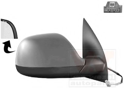 VAN WEZEL 5785818 Наружное зеркало для VOLKSWAGEN AMAROK (Фольксваген Амарок)