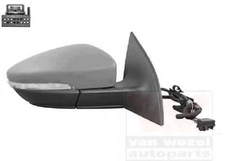 VAN WEZEL 5849808 Наружное зеркало для VOLKSWAGEN SCIROCCO (Фольксваген Сcироccо) VAN WEZEL 5849808 Наружное зеркало для VOLKSWAGEN SCIROCCO (Фольксваген Сcироccо)