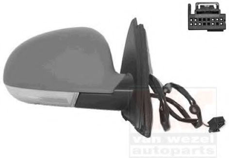 VAN WEZEL 5886808 Наружное зеркало для VOLKSWAGEN JETTA I (Фольксваген Жэтта и) VAN WEZEL 5886808 Наружное зеркало для VOLKSWAGEN JETTA I (Фольксваген Жэтта и)