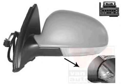 VAN WEZEL 5886818 Наружное зеркало для VOLKSWAGEN JETTA I (Фольксваген Жэтта и) VAN WEZEL 5886818 Наружное зеркало для VOLKSWAGEN JETTA I (Фольксваген Жэтта и)