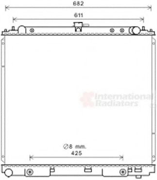 VAN WEZEL 13002399 Радиатор, охлаждение двигателя 