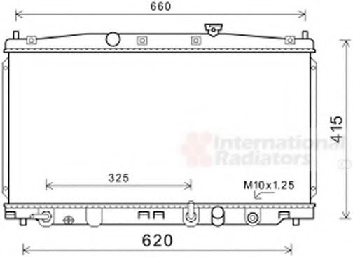 VAN WEZEL 25002288 Радиатор, охлаждение двигателя 