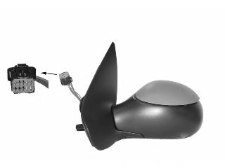 VAN WEZEL 4028827 Наружное зеркало для PEUGEOT 206 (Пежо 206)