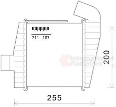 VAN WEZEL 82004388 Интеркулер 