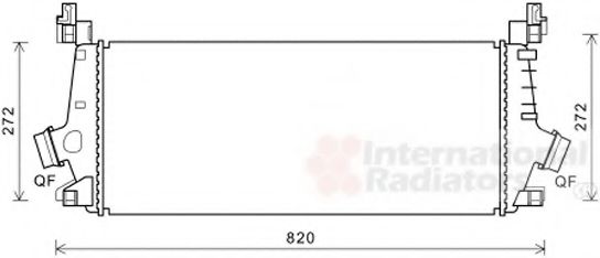 VAN WEZEL 37004640 Интеркулер 