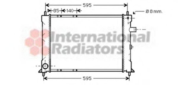 VAN WEZEL 02002155 Радиатор, охлаждение двигателя для ROVER 400 (Ровер 400) VAN WEZEL 02002155 Радиатор, охлаждение двигателя для ROVER 400 (Ровер 400)