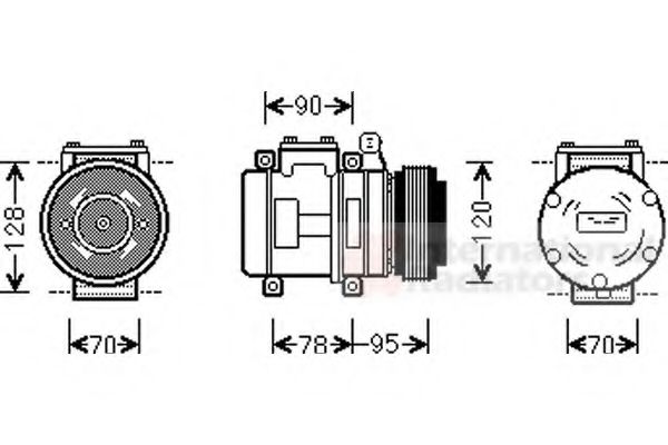 VAN WEZEL 0200K028 Компрессор, кондиционер для LAND ROVER DEFENDER (Ленд ровер/лэнд ровер Дэфэндэр) VAN WEZEL 0200K028 Компрессор, кондиционер для LAND ROVER DEFENDER (Ленд ровер/лэнд ровер Дэфэндэр)