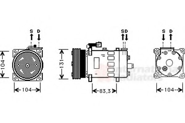 VAN WEZEL 0200K156 Компрессор, кондиционер для ROVER 400 (Ровер 400) VAN WEZEL 0200K156 Компрессор, кондиционер для ROVER 400 (Ровер 400)