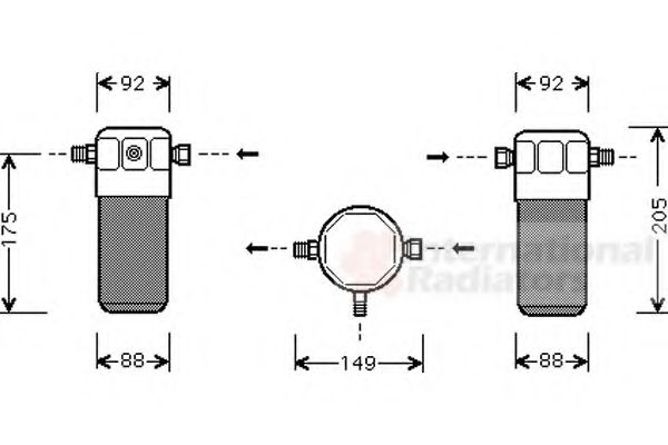 VAN WEZEL 0300D032 Осушитель, кондиционер для AUDI 4000 (Ауди 4000) VAN WEZEL 0300D032 Осушитель, кондиционер для AUDI 4000 (Ауди 4000)