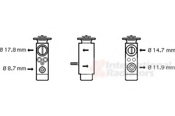 VAN WEZEL 06001088 Расширительный клапан, кондиционер для BMW (Бмв) VAN WEZEL 06001088 Расширительный клапан, кондиционер для BMW (Бмв)