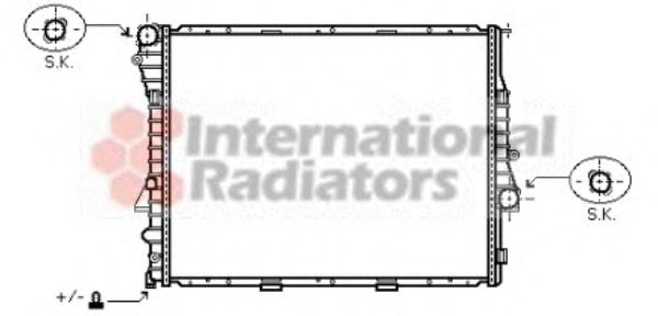 VAN WEZEL 06002274 Радиатор, охлаждение двигателя 