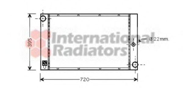 VAN WEZEL 06002277 Радиатор, охлаждение двигателя 