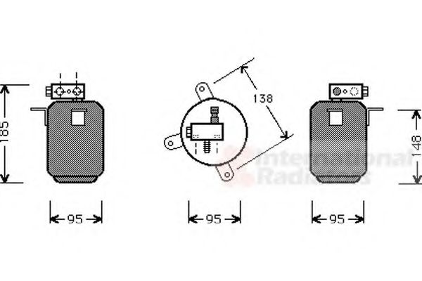 VAN WEZEL 0600D001 Осушитель, кондиционер для BMW 7 (Бмв 7) VAN WEZEL 0600D001 Осушитель, кондиционер для BMW 7 (Бмв 7)