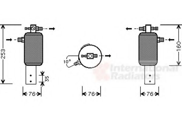 VAN WEZEL 0600D079 Осушитель, кондиционер для BMW 7 (Бмв 7) VAN WEZEL 0600D079 Осушитель, кондиционер для BMW 7 (Бмв 7)