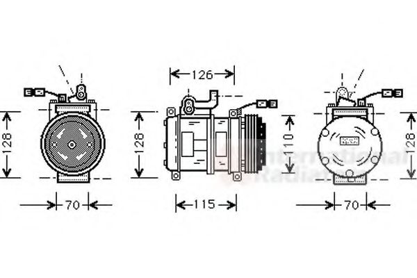VAN WEZEL 0600K231 Компрессор, кондиционер для BMW 7 (Бмв 7) VAN WEZEL 0600K231 Компрессор, кондиционер для BMW 7 (Бмв 7)