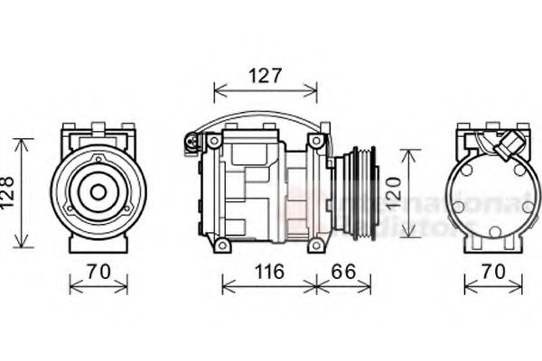VAN WEZEL 0600K232 Компрессор, кондиционер для BMW 3 (Бмв 3) VAN WEZEL 0600K232 Компрессор, кондиционер для BMW 3 (Бмв 3)