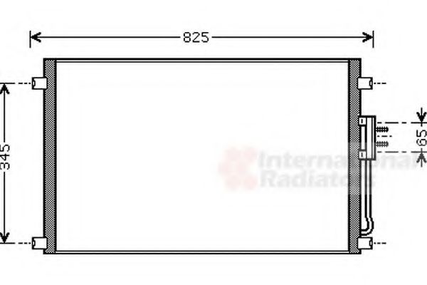 VAN WEZEL 07005079 Конденсатор, кондиционер для DODGE CARAVAN (Додж Караван)
