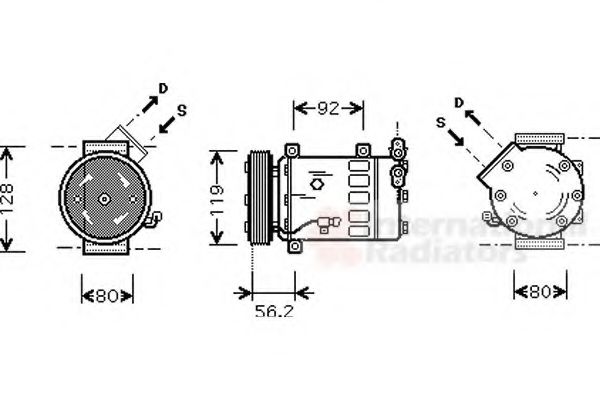 VAN WEZEL 0900K061 Компрессор, кондиционер для CITROËN XSARA (CитроËн Ксара) VAN WEZEL 0900K061 Компрессор, кондиционер для CITROËN XSARA (CитроËн Ксара)
