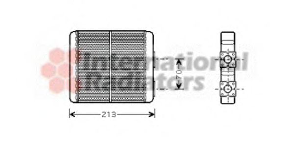 VAN WEZEL 13006226 Теплообменник, отопление салона для NISSAN (Ниссан) VAN WEZEL 13006226 Теплообменник, отопление салона для NISSAN (Ниссан)