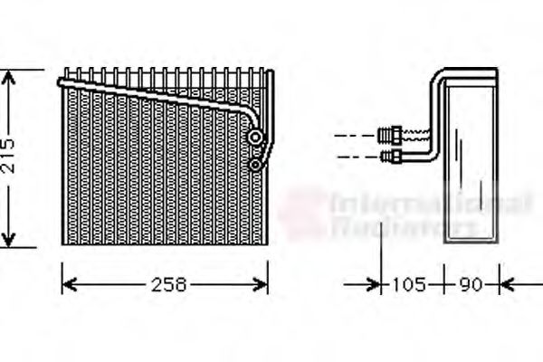 VAN WEZEL 1700V072 Испаритель, кондиционер для FIAT TEMPRA (Фиат Тэмпра) VAN WEZEL 1700V072 Испаритель, кондиционер для FIAT TEMPRA (Фиат Тэмпра)