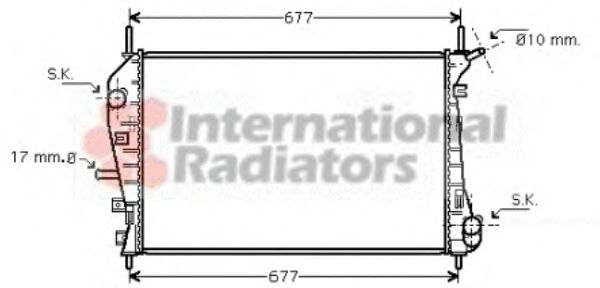 VAN WEZEL 18002376 Радиатор, охлаждение двигателя 