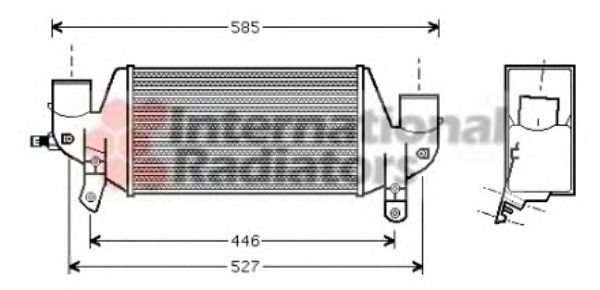 VAN WEZEL 18004313 Интеркулер для FORD FIESTA (Форд Фиэста) VAN WEZEL 18004313 Интеркулер для FORD FIESTA (Форд Фиэста)