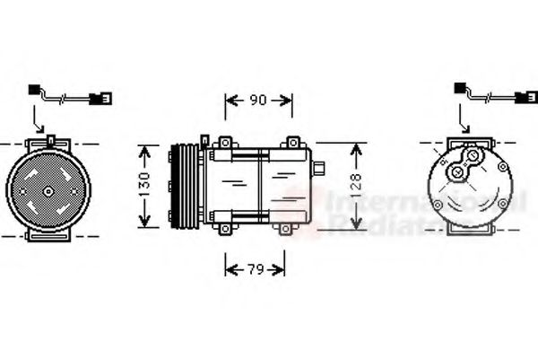 VAN WEZEL 1800K280 Компрессор, кондиционер для FORD MONDEO (Форд Мондэо) VAN WEZEL 1800K280 Компрессор, кондиционер для FORD MONDEO (Форд Мондэо)