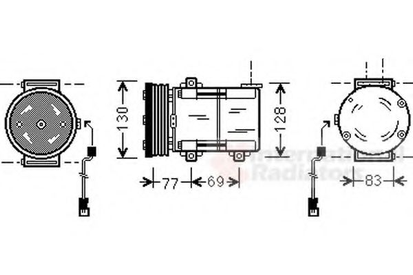 VAN WEZEL 1800K289 Компрессор, кондиционер для FORD MONDEO (Форд Мондэо) VAN WEZEL 1800K289 Компрессор, кондиционер для FORD MONDEO (Форд Мондэо)
