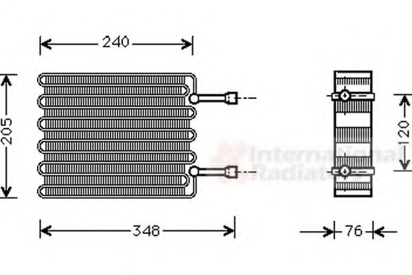 VAN WEZEL 1800V022 Испаритель, кондиционер для FORD FIESTA (Форд Фиэста) VAN WEZEL 1800V022 Испаритель, кондиционер для FORD FIESTA (Форд Фиэста)