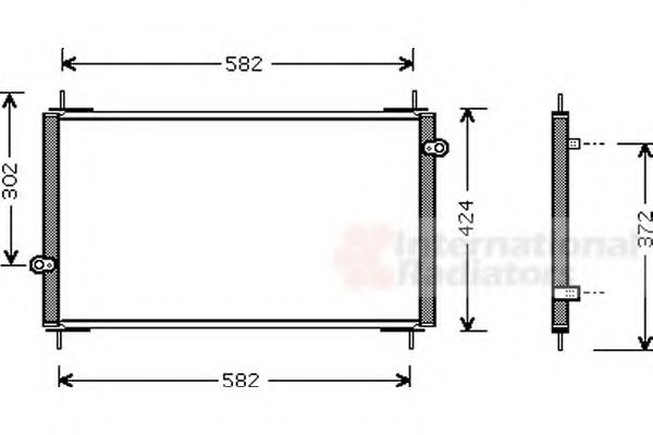 VAN WEZEL 25005112 Конденсатор, кондиционер для HONDA SHUTTLE (Хонда Шуттлэ) VAN WEZEL 25005112 Конденсатор, кондиционер для HONDA SHUTTLE (Хонда Шуттлэ)